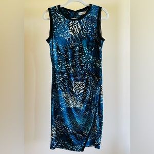 Calvin Klein Faux Wrap Sleeveless Dress